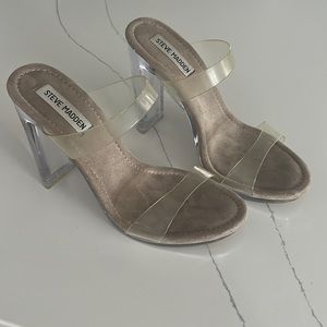 Steve Madden lucite heels 8